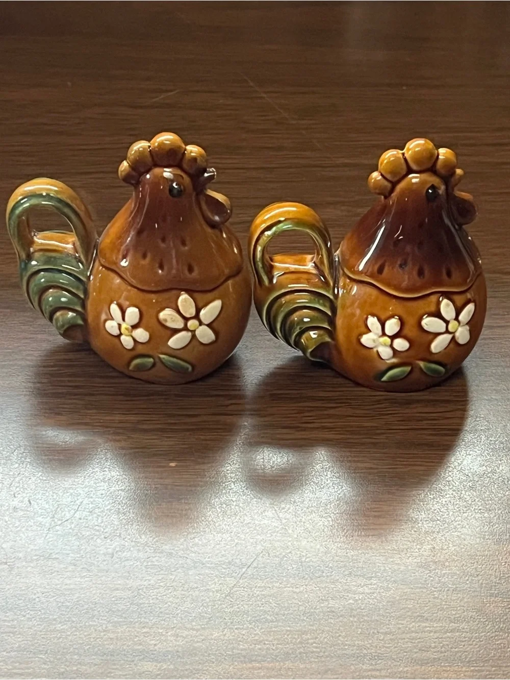 Vintage Ceramic Chicken Salt and Pepper Shakers - Made in Japan
